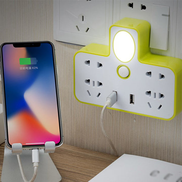 創意居家夜燈擴充插座