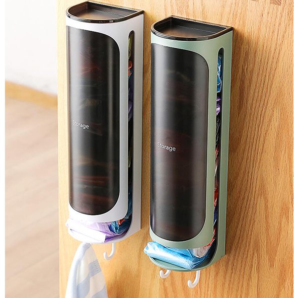 掛壁式塑膠袋收納神器