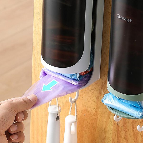 掛壁式塑膠袋收納神器