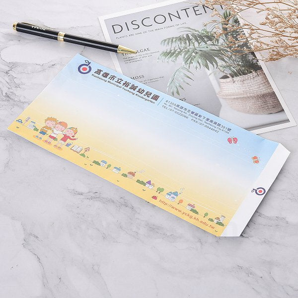 12K中式彩色信封