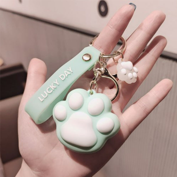 狗腳印防蚊鑰匙圈