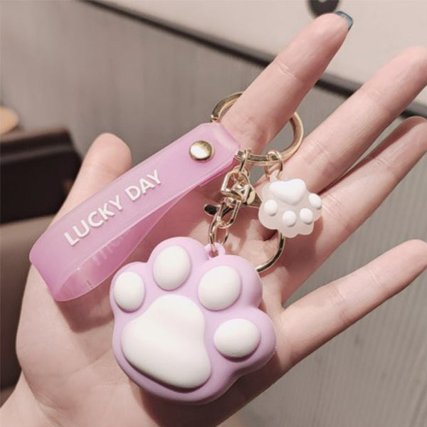 狗腳印防蚊鑰匙圈