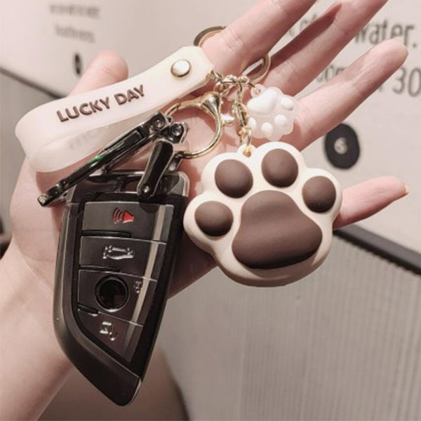 狗腳印防蚊鑰匙圈