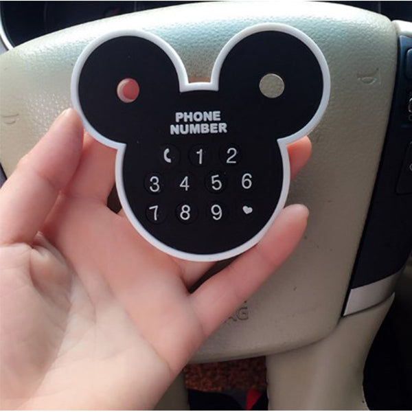 卡通造行臨停號碼牌