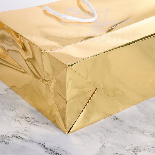 150g單面亮金箔紙袋