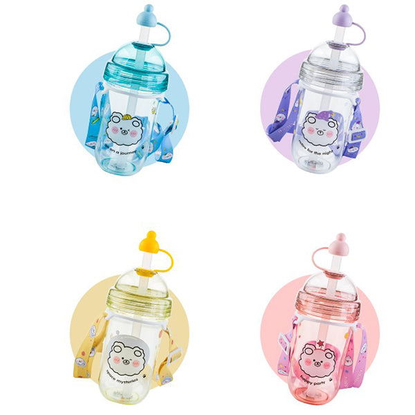 560ml可愛圖案真珠奶茶塑膠杯