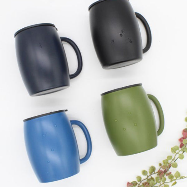 400ml圓肚咖啡杯附蓋子-304不鏽鋼