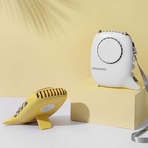 小恐龍造型帶掛繩USB迷你小風扇
