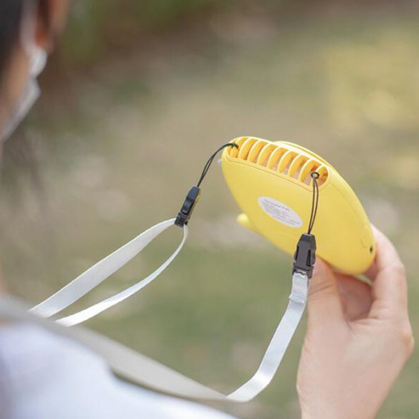 小恐龍造型帶掛繩USB迷你小風扇