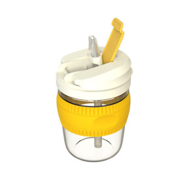 350ml便攜式防燙玻璃咖啡杯