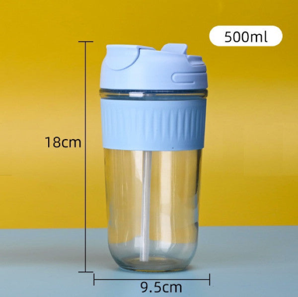 500ml便攜式防燙玻璃咖啡杯