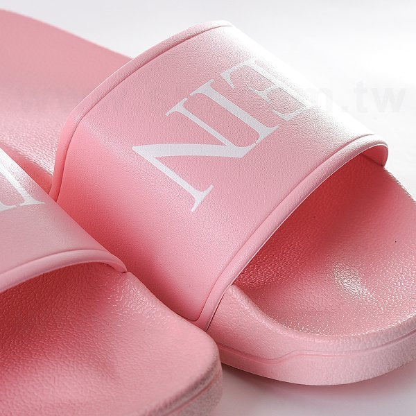 中性款PVC純色寬版運動拖鞋