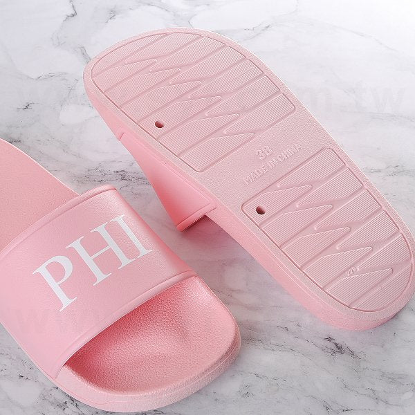 中性款PVC純色寬版運動拖鞋