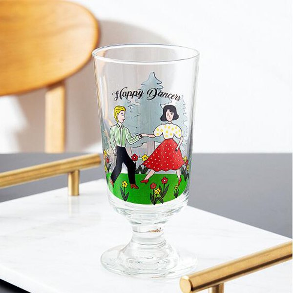 復古矮腳紅酒杯