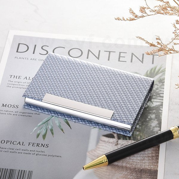 編織名片盒-不鏽鋼名片夾