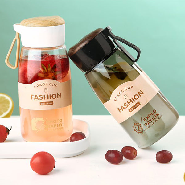 380ml仿木紋塑膠水瓶