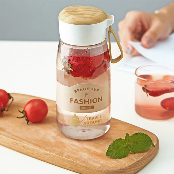 380ml仿木紋塑膠水瓶