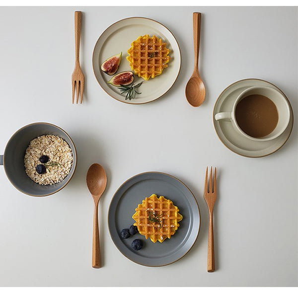 日式霧面北歐風8寸盤