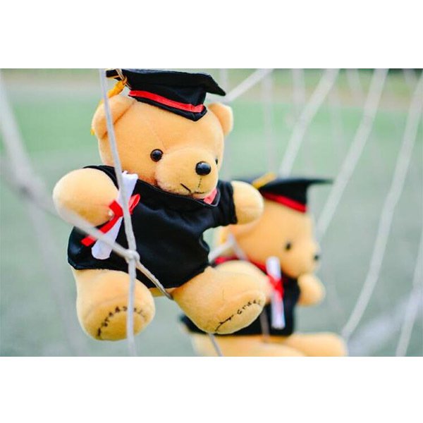 學士袍畢業泰迪熊