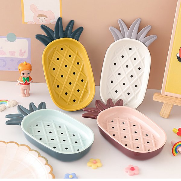 北歐個性鳳梨造型肥皂盒