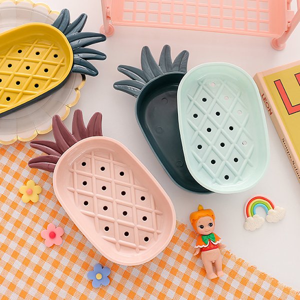 北歐個性鳳梨造型肥皂盒