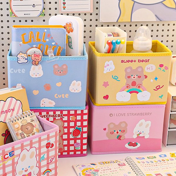 可摺疊不織布收納盒