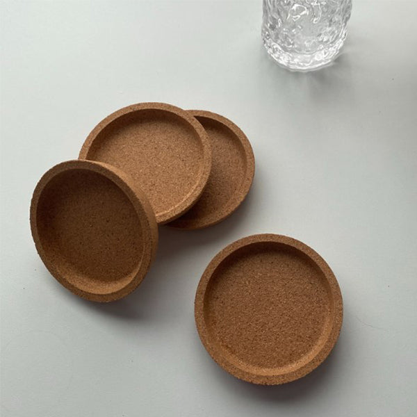 軟木凹槽杯墊