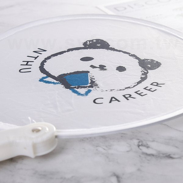 口袋摺疊廣告扇子附把手