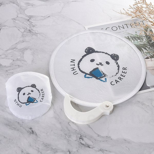 口袋摺疊廣告扇子附把手