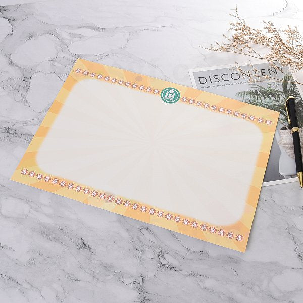 A4橫式獎狀製作