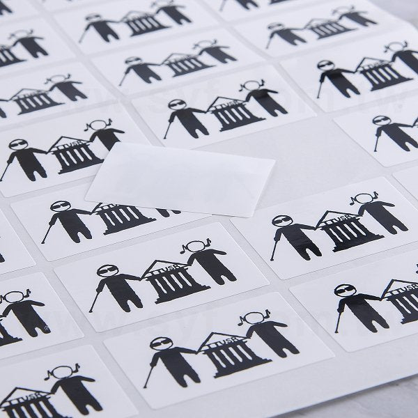 PVC合成(珠光)貼紙