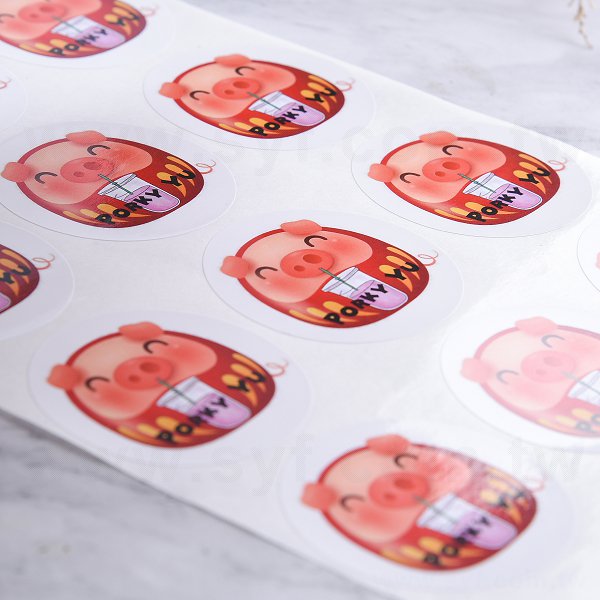 圓形_極黏銅版貼紙