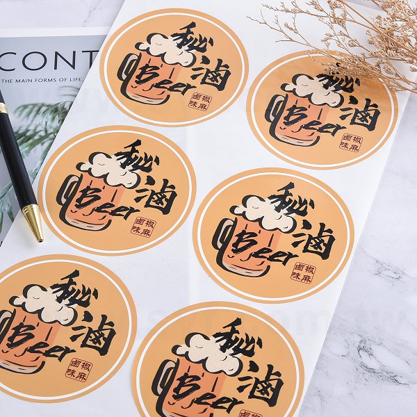 PVC合成(珠光)貼紙