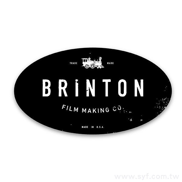 PVC合成(珠光)防水貼紙(單色黑)+亮膜