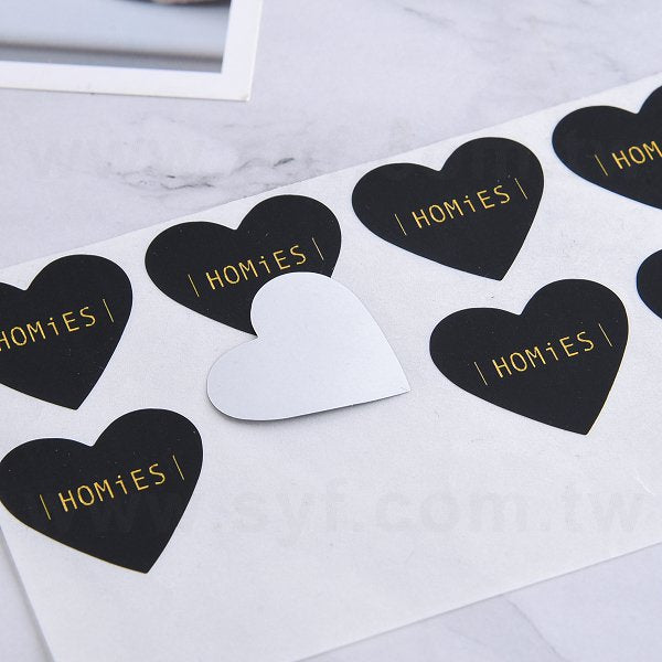 心形超黏銅版貼紙