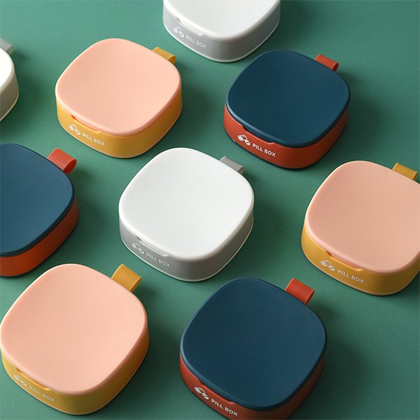 便攜式撞色藥盒
