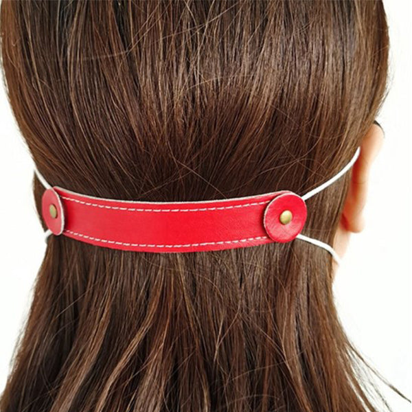 皮革口罩掛鉤防勒減壓帶