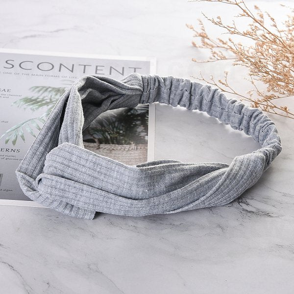 百搭針織髮帶-交叉款