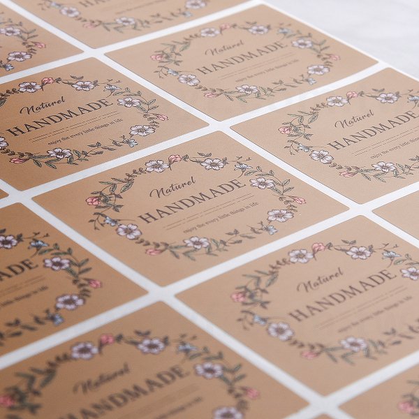 方形超黏銅版貼紙