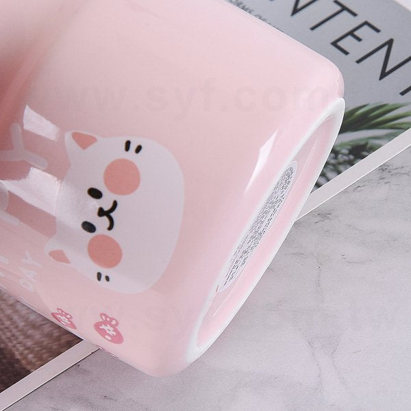 造型陶瓷吸管杯