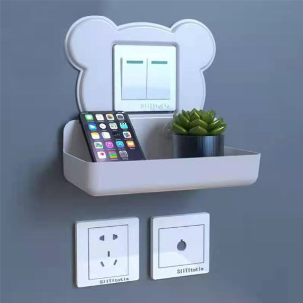 多功能開關插座掛壁收納置物架