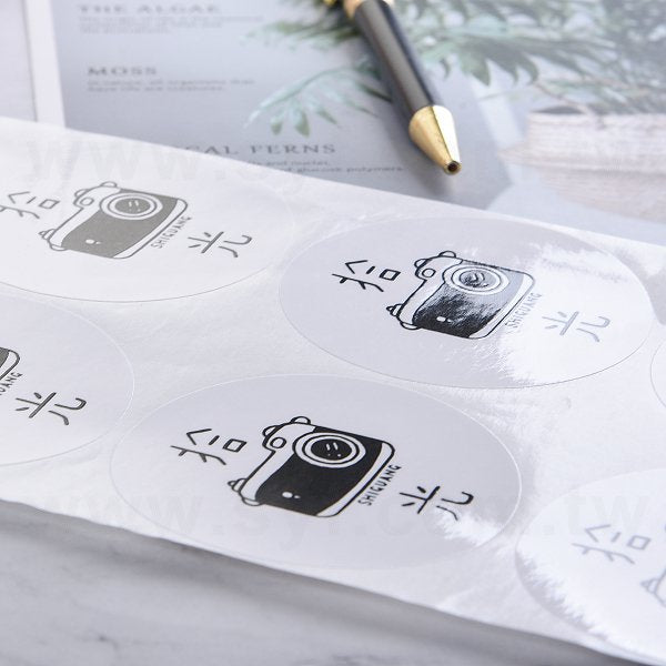 圓形超黏銅版貼紙