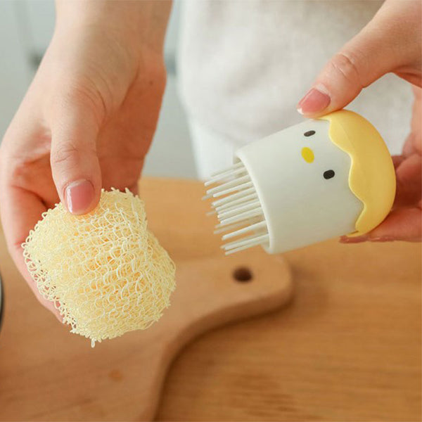 蛋殼雞造型菜瓜布清潔刷