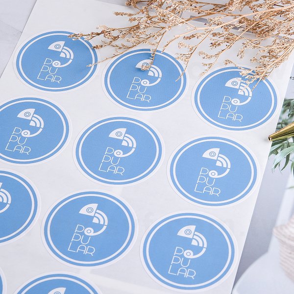 圓形超黏銅版貼紙