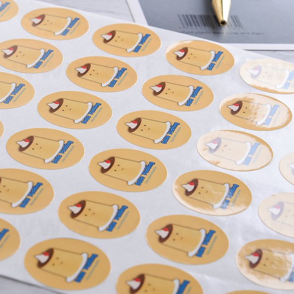 圓形超黏銅版貼紙