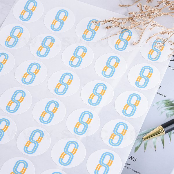 圓形超黏銅版貼紙