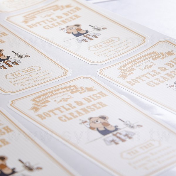 方形超黏銅版貼紙