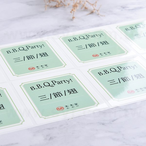 方形PVC合成貼紙