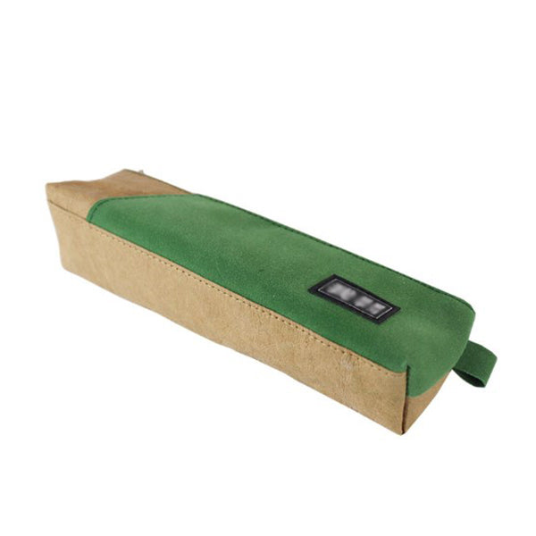 撞色水洗牛皮紙筆袋