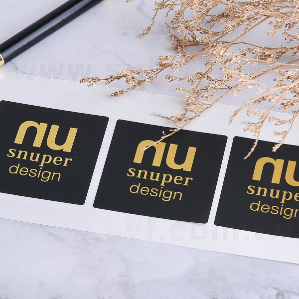 方形超黏銅版貼紙